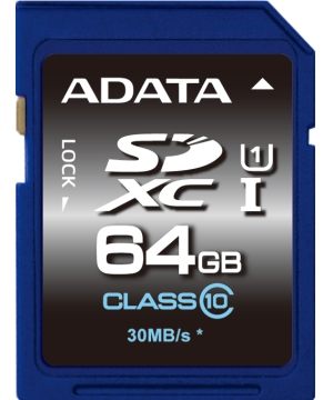 威剛 SDXC UHS-I 64G class10 記憶卡/銀卡 終保