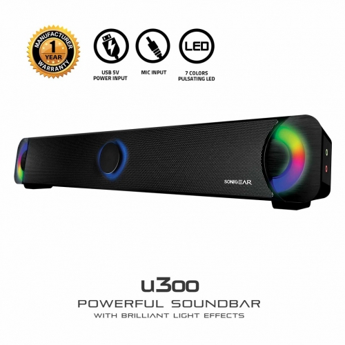 SonicGear U300 幻彩USB 2.0聲道多媒體音箱
