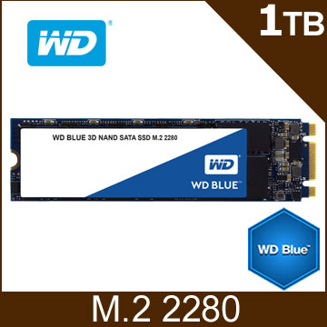 WD 1TB M.2 2280 SATA 3D(藍標)