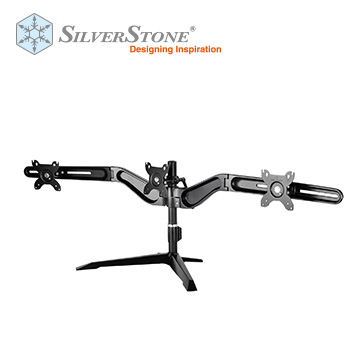 銀欣 SST-ARM31BS三螢幕桌上型懸掛架