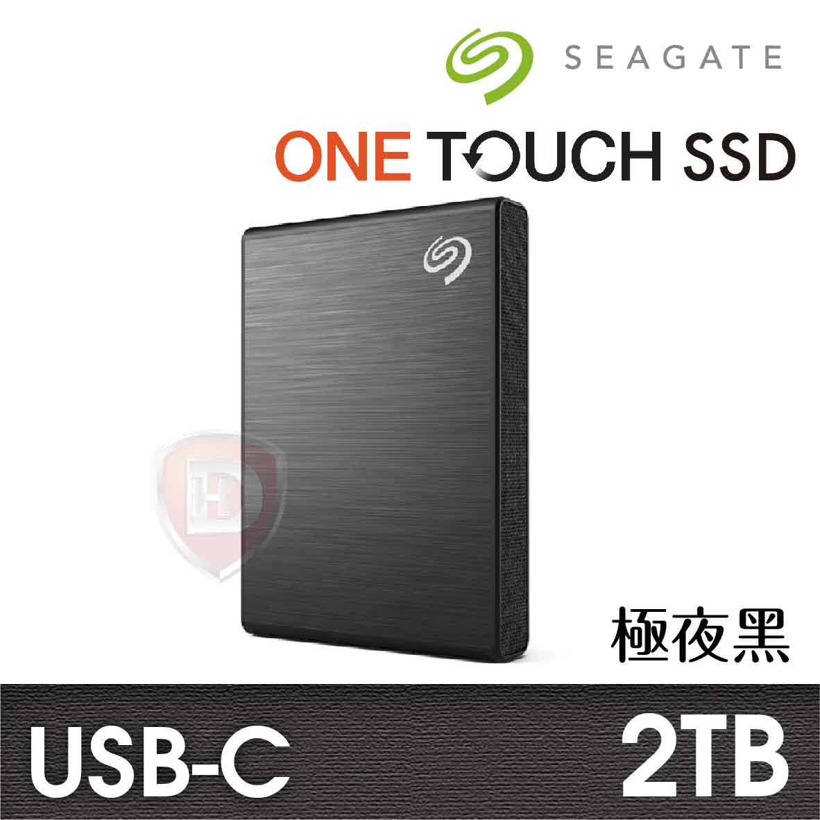 Seagate One Touch 2TB (極夜黑)【SSD外接】