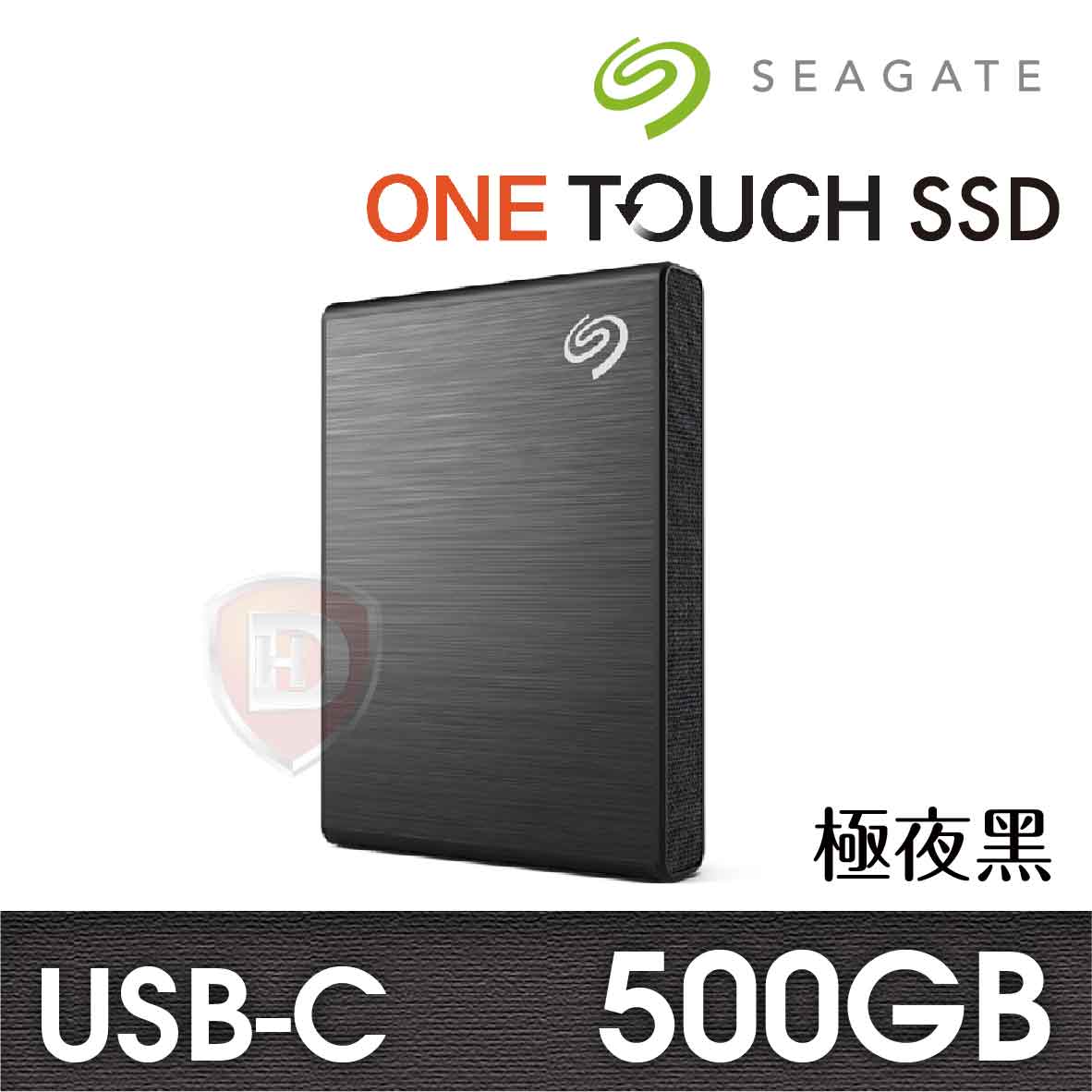 Seagate One Touch 500GB (極夜黑)【SSD外接】
