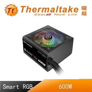 曜越 Smart RGB 600W 轉換效率80/5年保固