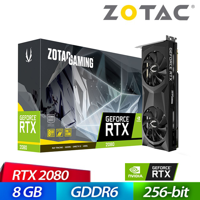 ZOTAC RTX2080 Twin Fan 8G(T20800F-10P)