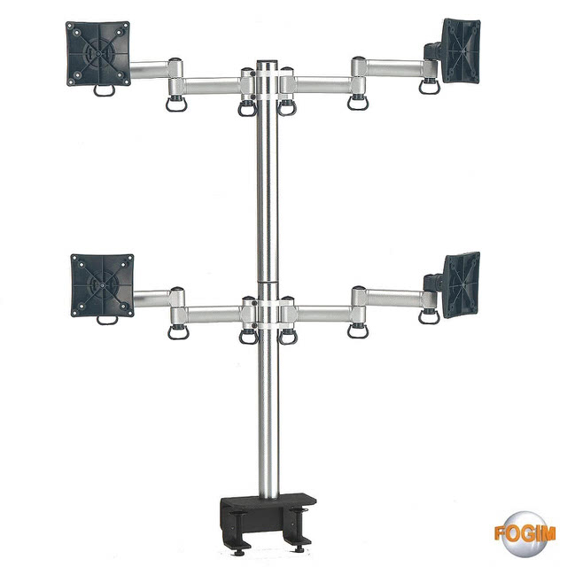 FOGIM TKLA-6034-SM(四螢幕)(夾桌)(懸臂式)承載32KG