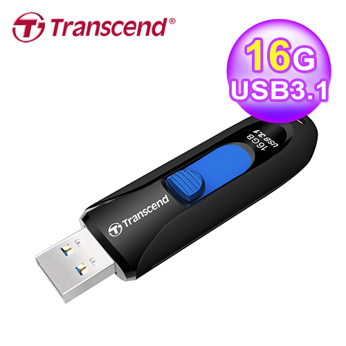 創見 TS16GJF790K 16G推蓋式黑色USB3.2 Gen1隨身碟 五年
