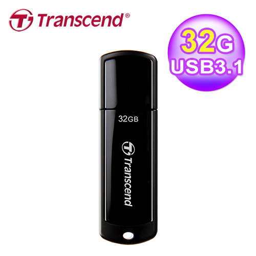 創見 TS32GJF700 32G拔蓋式黑色USB3.2 Gen1隨身碟 五年保