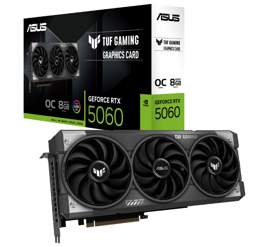 華碩 TUF-RTX5060-O8G-GAMING(2692MHz/31cm/三
