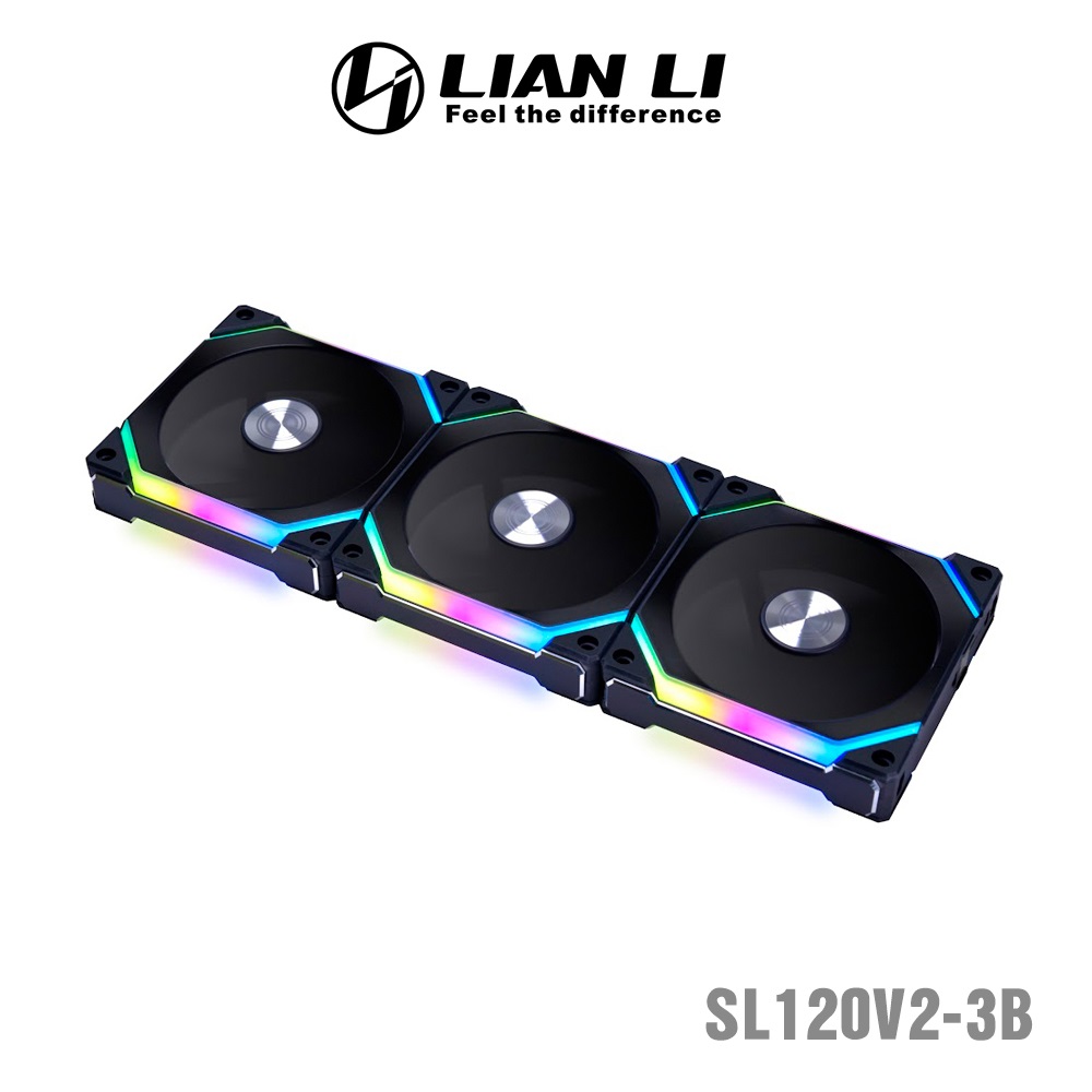 聯力 UNI FAN SL120 V2 積木扇(黑) 12cm/三顆裝