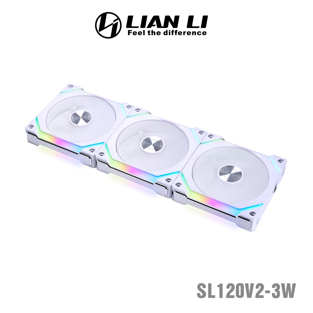 聯力 UNI FAN SL120 V2 積木扇(白) 12cm/三顆裝