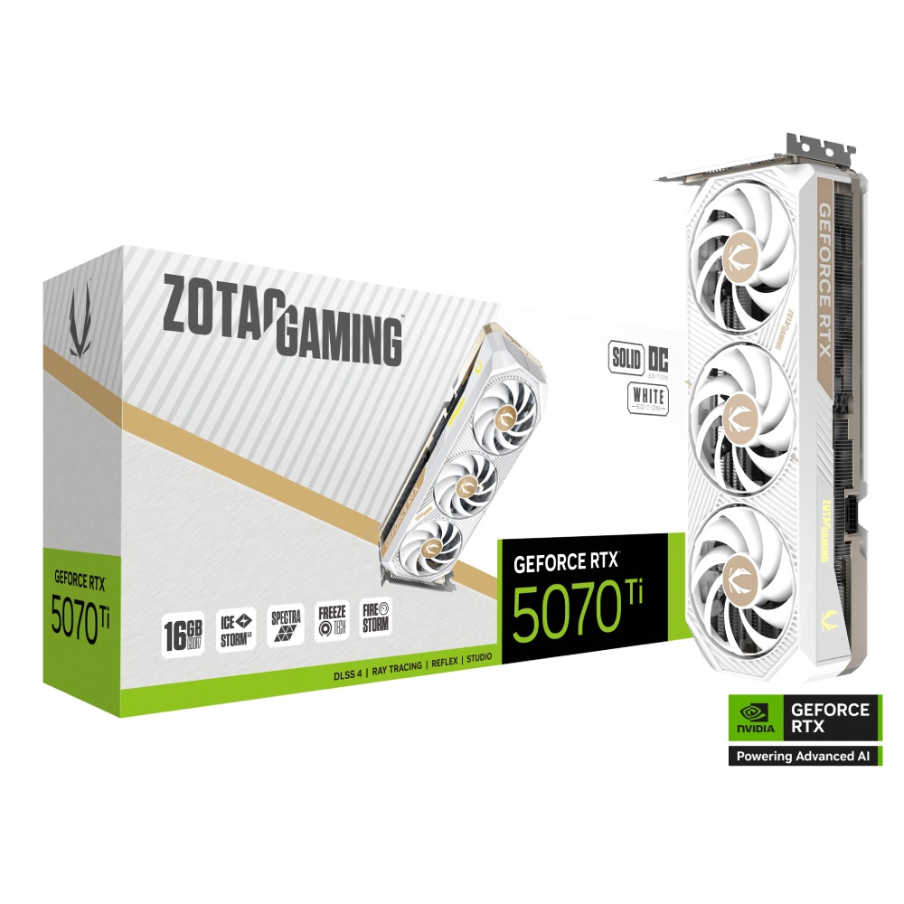 ZOTAC RTX5070Ti SOLID CORE OC White Edit