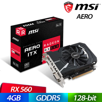 微星 Radeon RX 560 AERO 4G OC