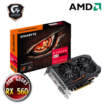 技嘉 RX 560 GAMING OC-2GD