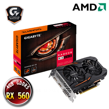技嘉 RX 560 GAMING OC-4GD