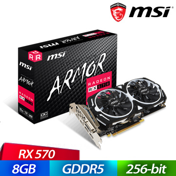 微星 RX570 ARMOR 8G OC電競虎
