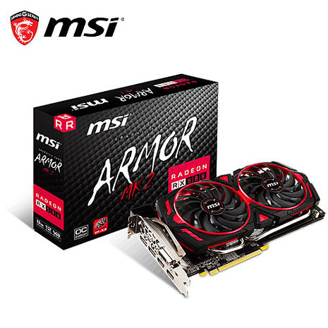 微星 RX580 ARMOR MK2 8G OC電競虎