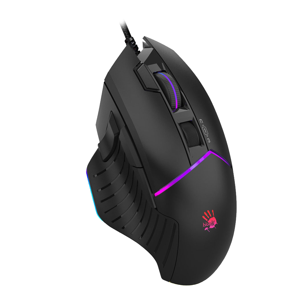雙飛燕 A4 Bloody W95 MAX 威力三槍RGB調校鼠(黑)