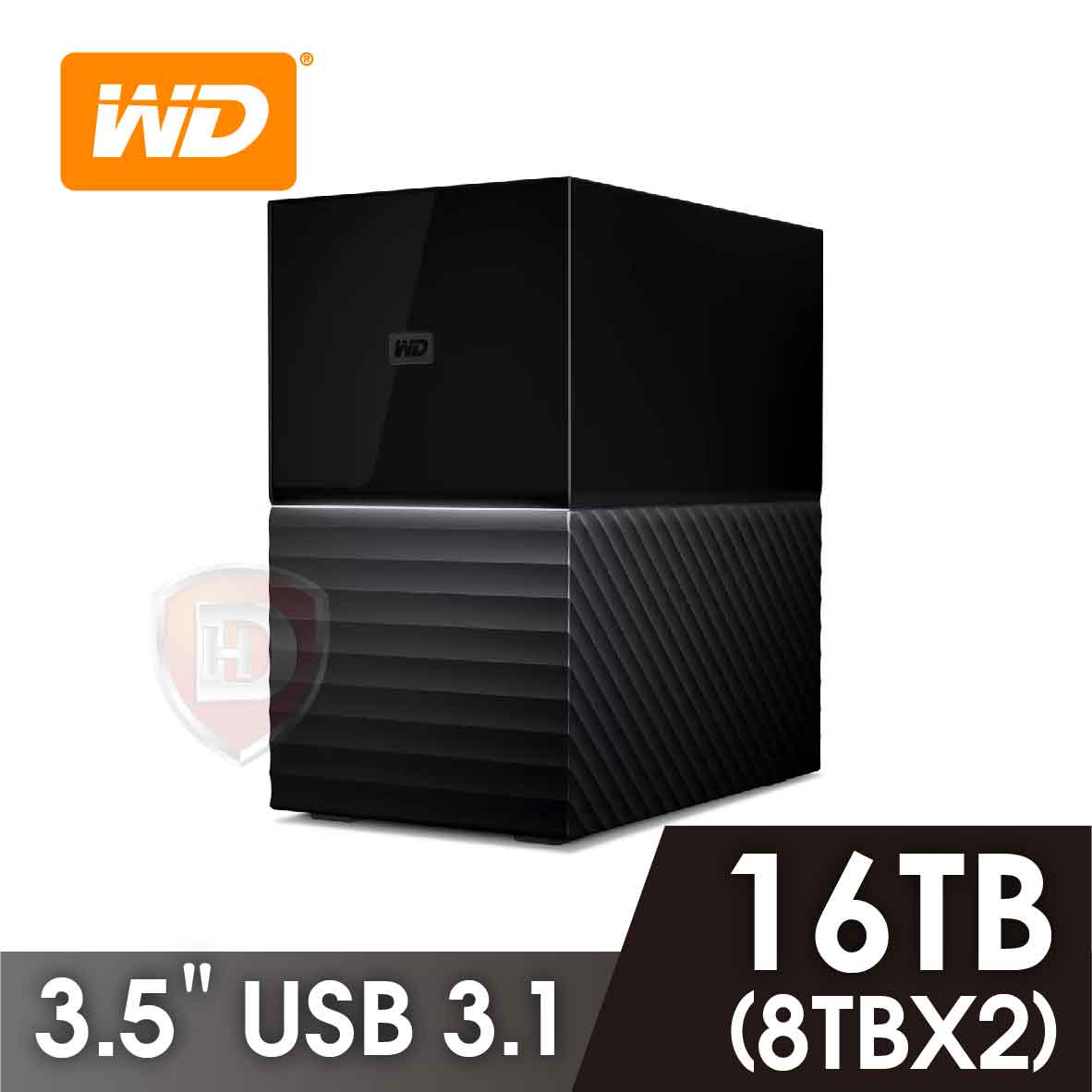 WD My Book Duo 16TB(8TBx2)雙硬碟【3.5吋外接】