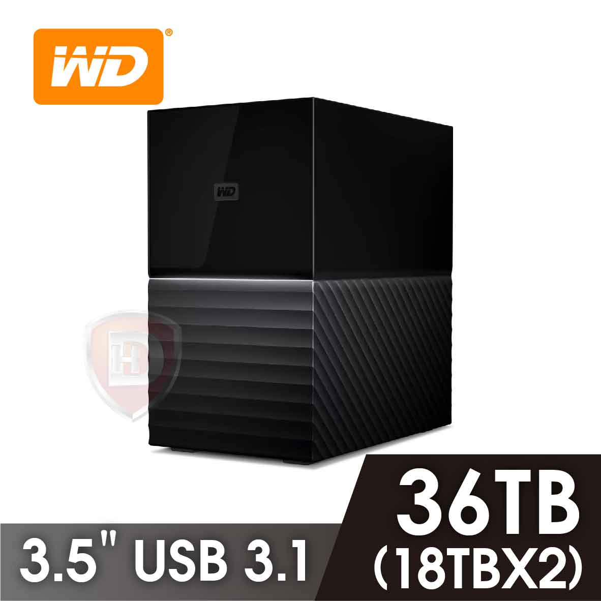 WD My Book Duo 36TB(18TBx2)雙硬碟