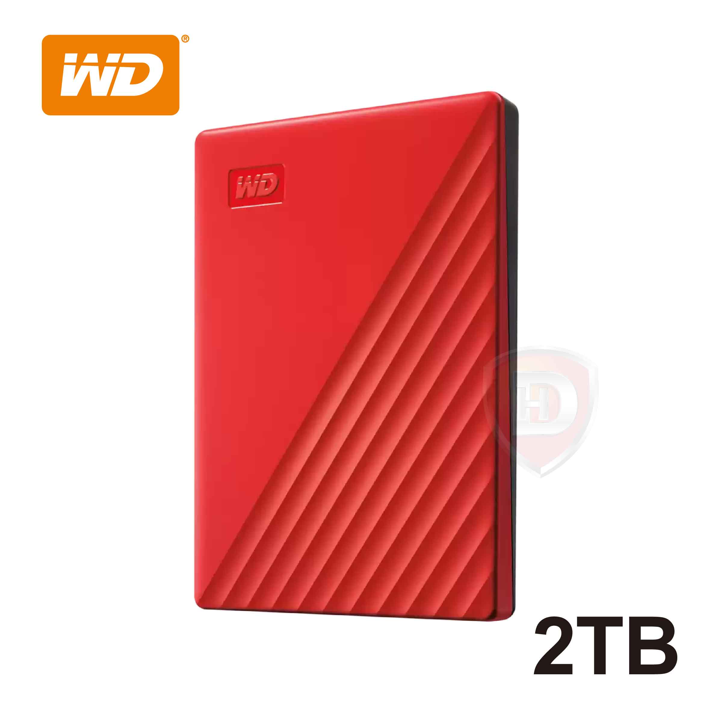 WD My Passport 2TB(紅) 2.5吋行動硬碟(2019)