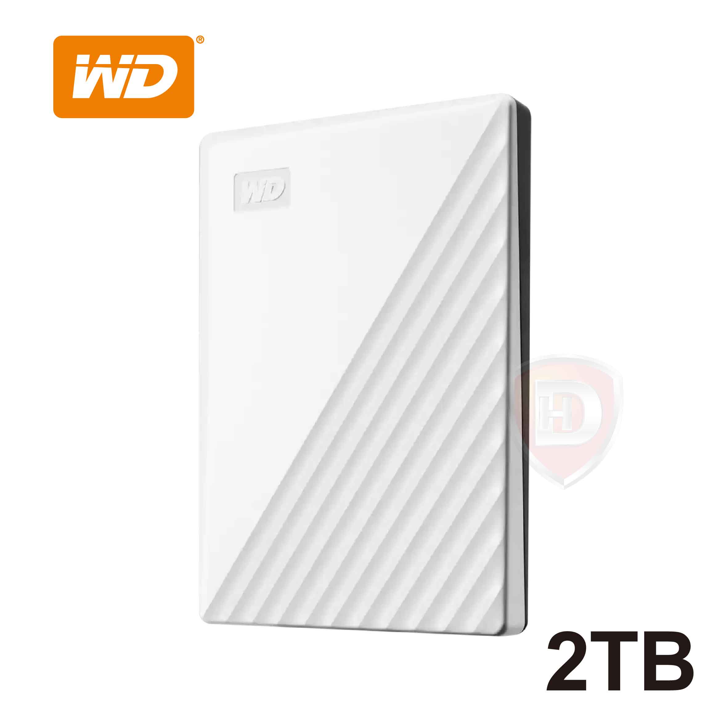 WD My Passport 2TB(白) 2.5吋行動硬碟(2019)