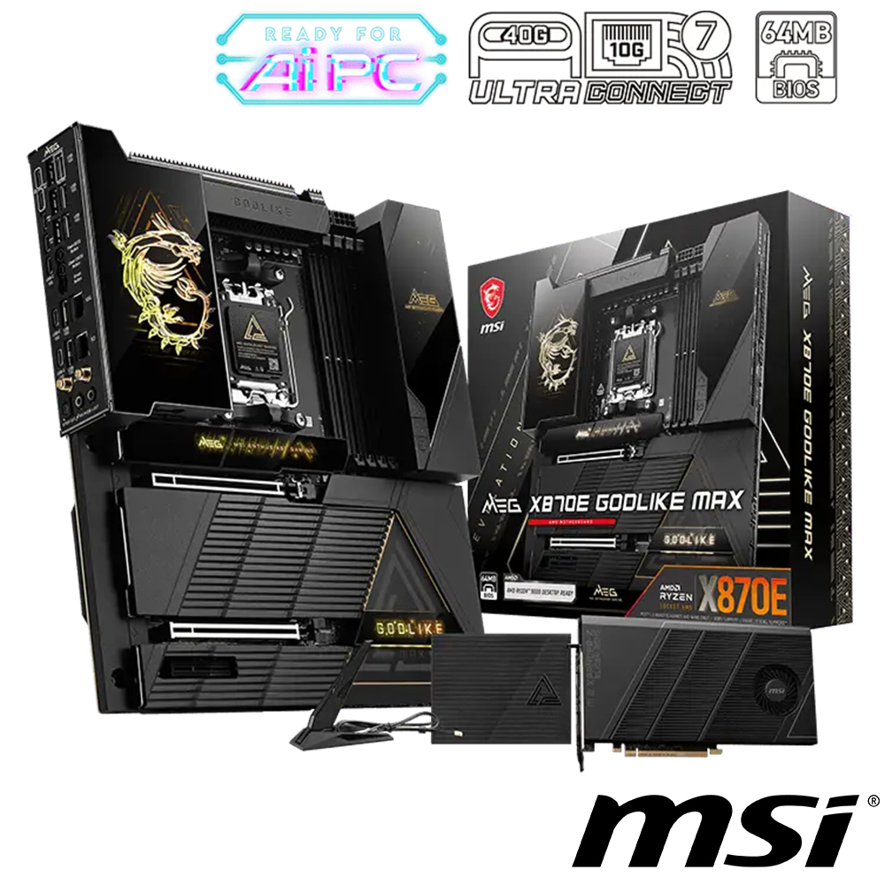 微星 MEG X870E GODLIKE MAX｝E-ATX/10G+5G+Wi