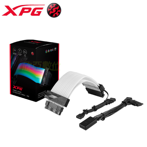 【發光電源線】XPG PRIME A.RGB 延長線 MB(24Pin)