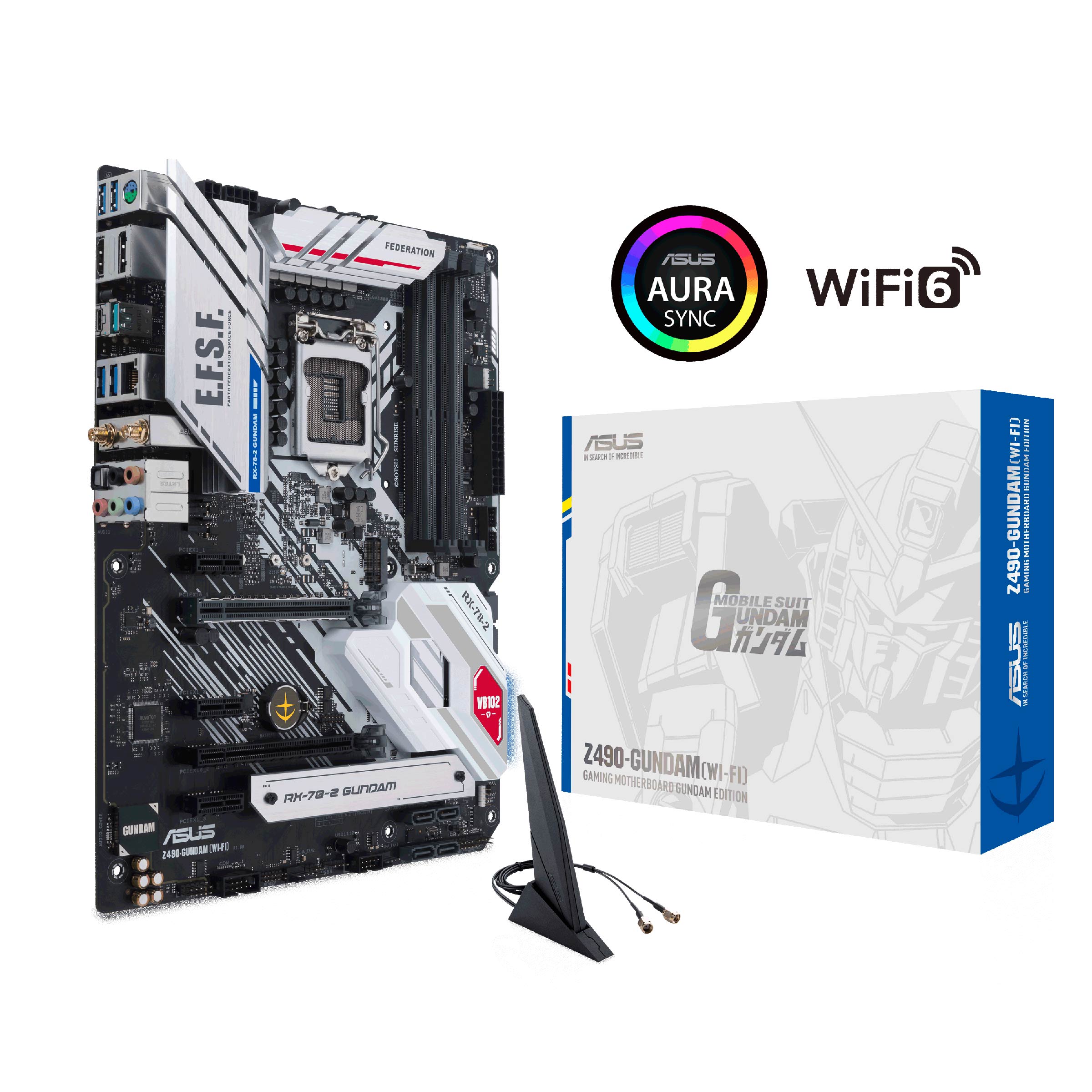 【限搭機】華碩 Z490-GUNDAM(WI-FI) LGA1200主機板 (A