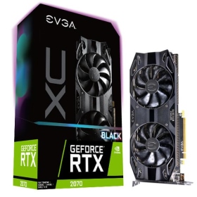 EVGA RTX2070 XC Black Edition GAMING 8G(1620MHz/26.9cm/1171/五年保.一年換新)