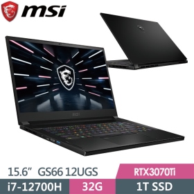 MSI GS66 12UGS[017TW] i7-12700H/32G/1T SSD/3070Ti-8G/QHD/2K/240Hz