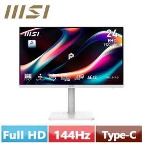 MSI PRO MAX 241PHW E14〈1H1P1C/IPS/144Hz/含喇叭〉可升降旋轉, $4290 ◆ ★
