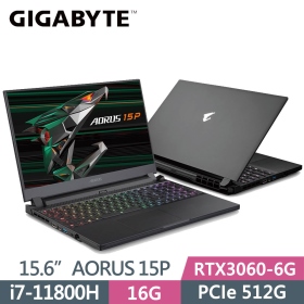 技嘉 AORUS 15P KD-72TW223GO(黑)(i7-11800H/16G/512G/3060 6G)2