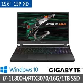 技嘉 AORUS 15P XD-73TW324GH(黑)(i7-11800H/16G/1T/RTX3070 8G)