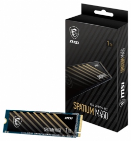 MSI SPATIUM M450 1TB PCIe M.2(讀3600M/寫3000M)【五年保】