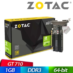 ZOTAC GT710-1GD3-L(71301-20L)(954MHz/1G DDR3/靜音版/14.6cm/註四年)