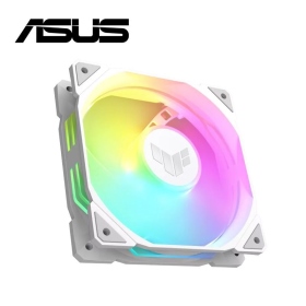 華碩 TUF Gaming TR120 ARGB(白) 正向風扇/單顆裝/厚28mm/高風壓(量)/PWM/二年保