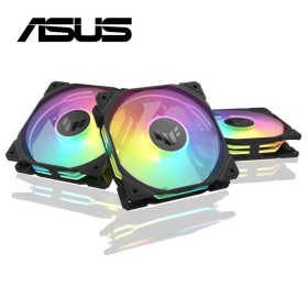 華碩 TUF Gaming TR120 ARGB(黑) 反向扇/三顆裝/厚28mm/側邊雙模式/PWM/二年保