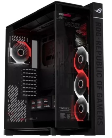 華碩 ROG Cronox ARGB GR801 黑 顯卡40/U高/LCD燈效面板風扇*4/