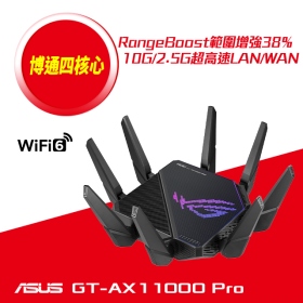 華碩 ROG Rapture GT-AX11000 PRO (三頻/8x天線/1x10GbE/1x2.5GbE/Aura燈效)