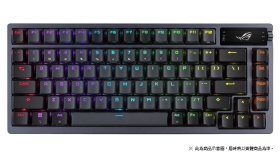 華碩 ROG Azoth 機械式鍵盤/有線-無線-藍牙/ROG NX插拔紅軸/中文/75%/OLED顯示器