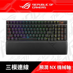 ROG STRIX SCOPE II 96 WL 96% PBT Rgb 無線機械電競鍵盤/無線/NX Snow軸/中文