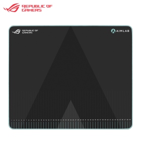 華碩 ROG Hone Ace Aim Lab 混合型亂紋布電競鼠墊/420x508x3mm/保護性奈米塗層/超軟橡膠底材