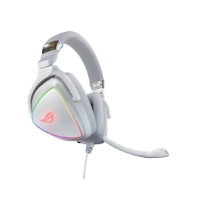 華碩 ROG Delta RGB White 電競耳機(白色)/有線/Aura Sync/Essence單體/7.1