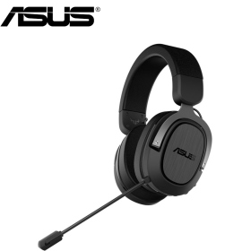 華碩 TUF Gaming H3 Wireless 無線耳機/無線/虛擬7.1/50mm單體/記憶泡棉/不銹鋼頭帶