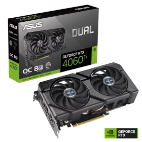 華碩 DUAL-RTX4060TI-O8G-EVO(2595MHz/22.72cm/雙風扇/註四年)鋁合金背板