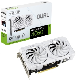 華碩 DUAL-RTX4060-O8G-EVO-WHITE(2535MHz/22.72cm/雙風扇/註四年/白)