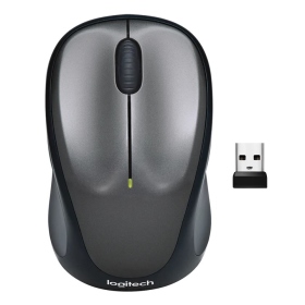 羅技 M235n 無線光學滑鼠(銀黑)/無線/1000dpi/2.4G 接收器