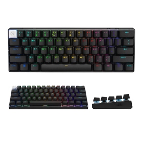 羅技 G Pro X 60% 三模機械式光軸鍵盤（黑）/有線-Lightspeed 無線-藍芽/光軸/中文
