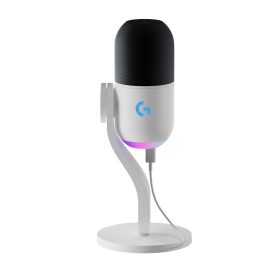 羅技 G Yeti Gx Usb 麥克風（白）/動態麥克風收音頭/超級心型收音模式/智慧音訊鎖定/Rgb