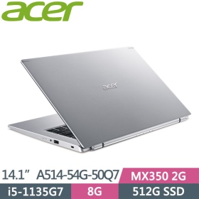 Acer A514-54G-50Q7〈銀〉i5-1135G7/8G/512G/MX350-2G
